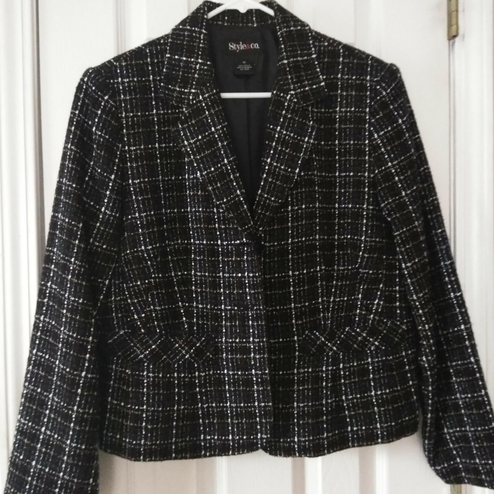 Style & Co. Brown/Black Jacket